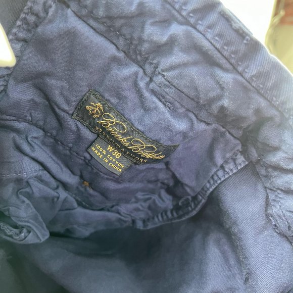 Brooks Brother Shorts Men 36 Casual Blue Chino Pants Pocket Outdoor Bermuda - Picture 11 of 12